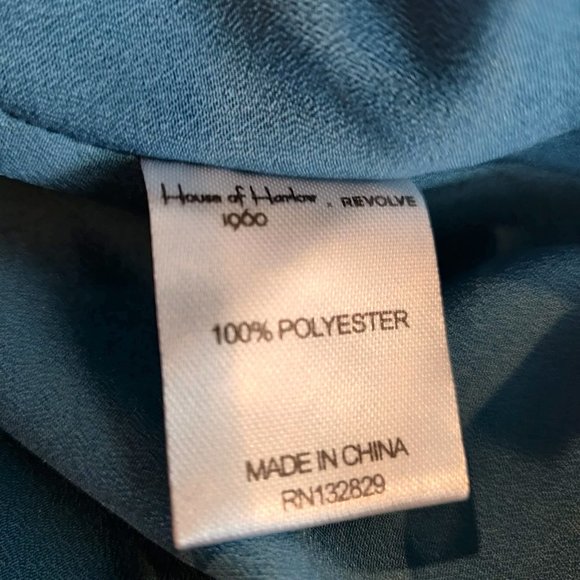 House Of Harlow x Revolve Womens Cici Blue Watercolor Asymmetric Flowy Skirt L - Picture 8 of 9